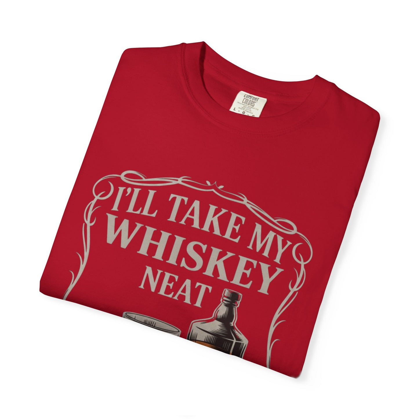 Whiskey Neat Comfort Colors Tee | FUCK ICE Protest Shirt, Free Speech