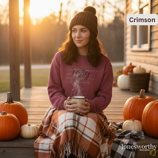 Fall Definition Thanksgiving | Comfort Colors Crew Neck Sweatshirt | Homebody or Cozy