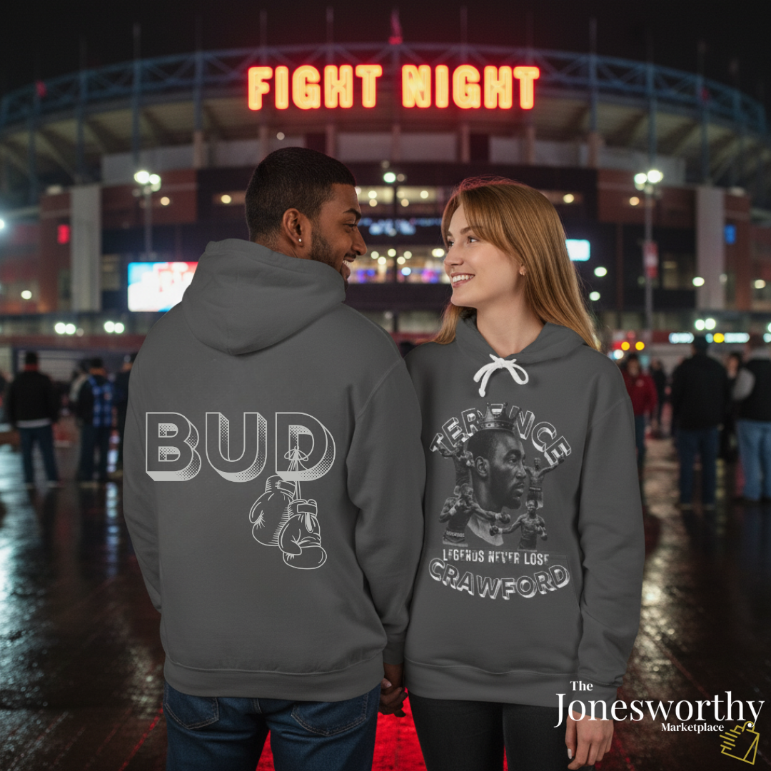 Terence Crawford Bud Legends Never Lose Hoodie | Unisex Lightweight Pullover Sweatshirt, Sports Fan Gift, Boxing Champion Apparel