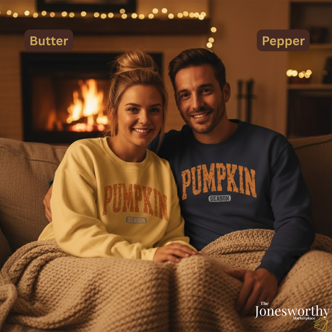 Pumpkin Season Sweatshirt Unisex Comfort Colors Crewneck | Cozy Fall Sweatshirt | Thanksgiving | Halloween | Sweater Weather Gift