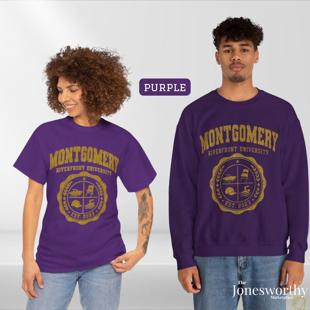 Montgomery Riverfront University Shirt or Sweatshirt, August 5 2023 Montgomery Brawl Tee, Black Culture Collegiate Crewneck