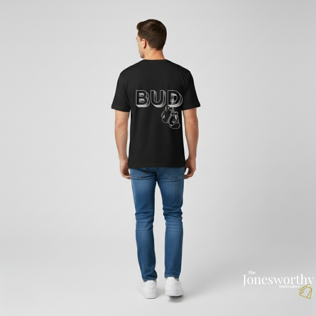Terence Bud Crawford Graphic Tees | Legends Never Lose Front & Back Design | Short-Sleeve Cotton T-Shirt and Long-Sleeve Hooded Tee