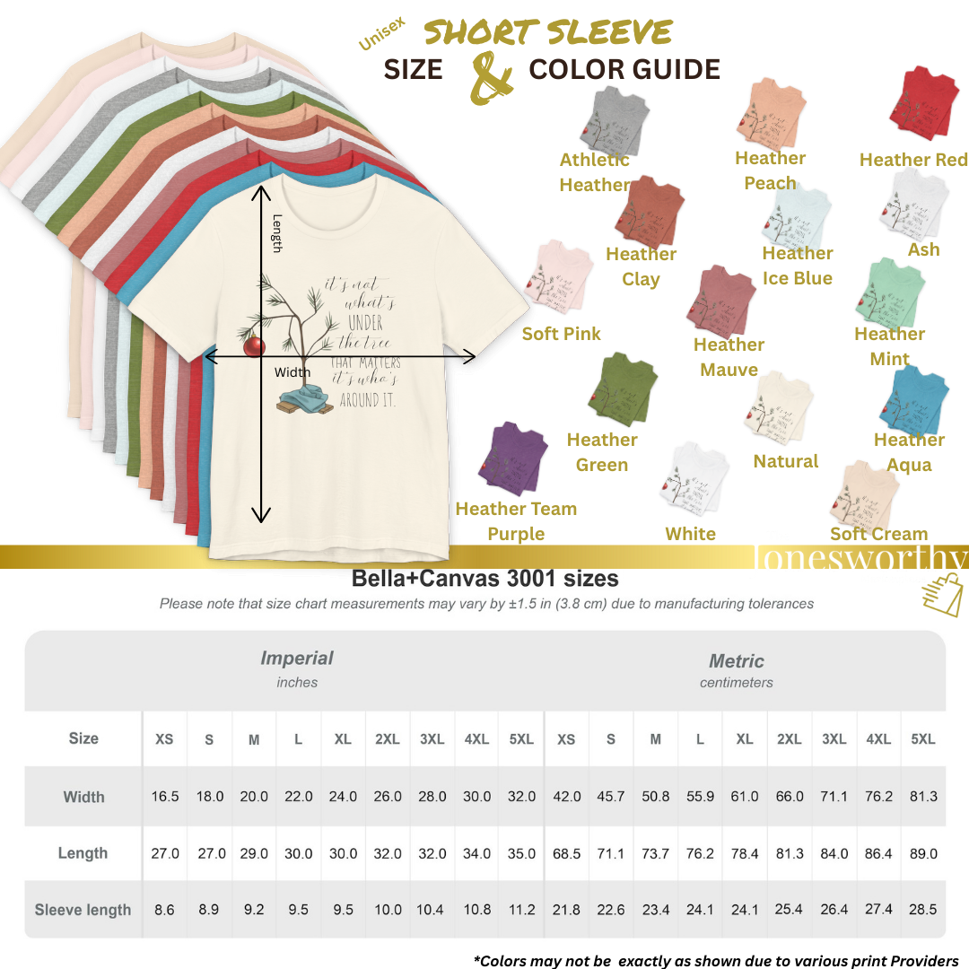 It’s Not What’s Under the Tree Christmas Unisex Jersey Short Sleeve Tee | Minimalist Tree Holiday Tee