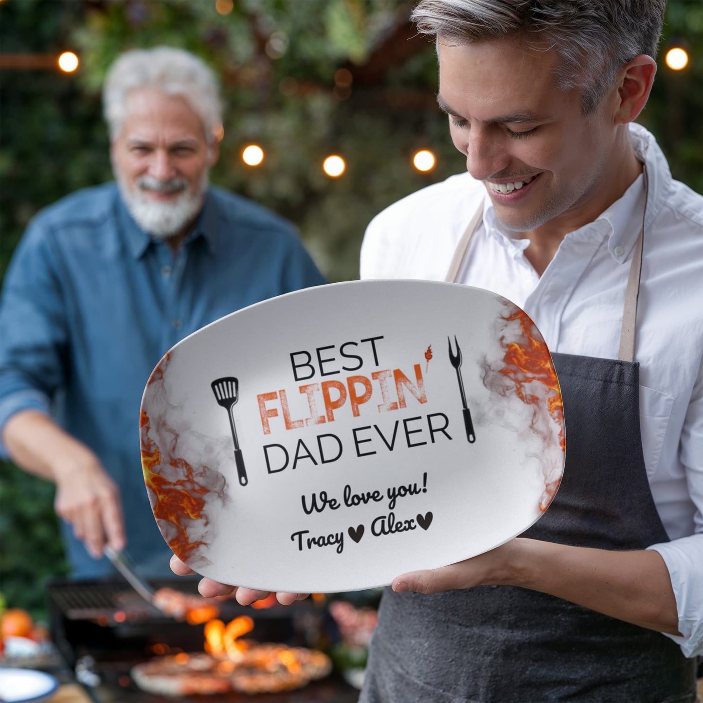 Best Flippin’ Dad Ever | Personalized Grill -Boss Platter