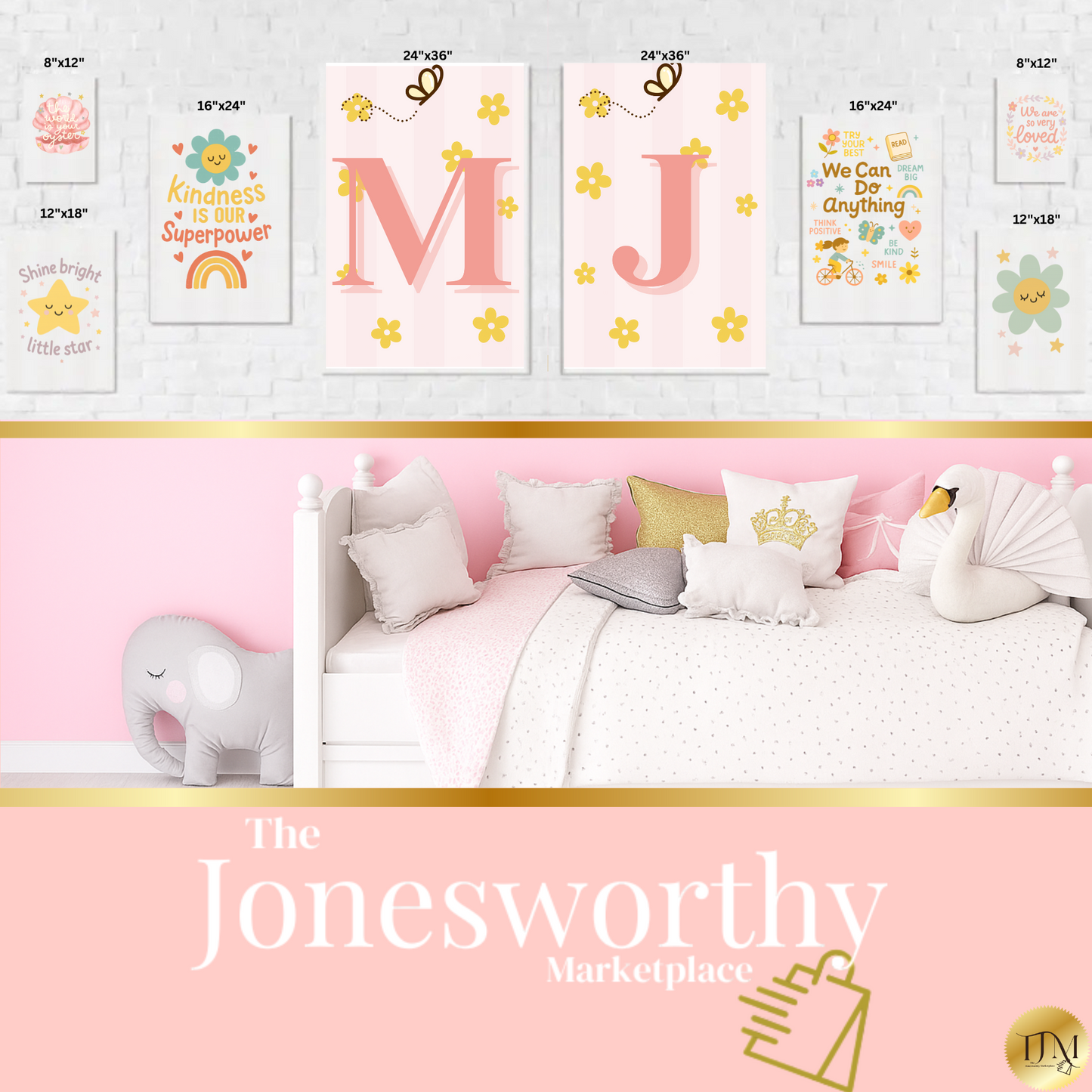 Girl Power | Positive Affirmation | Empowerment Wall Prints