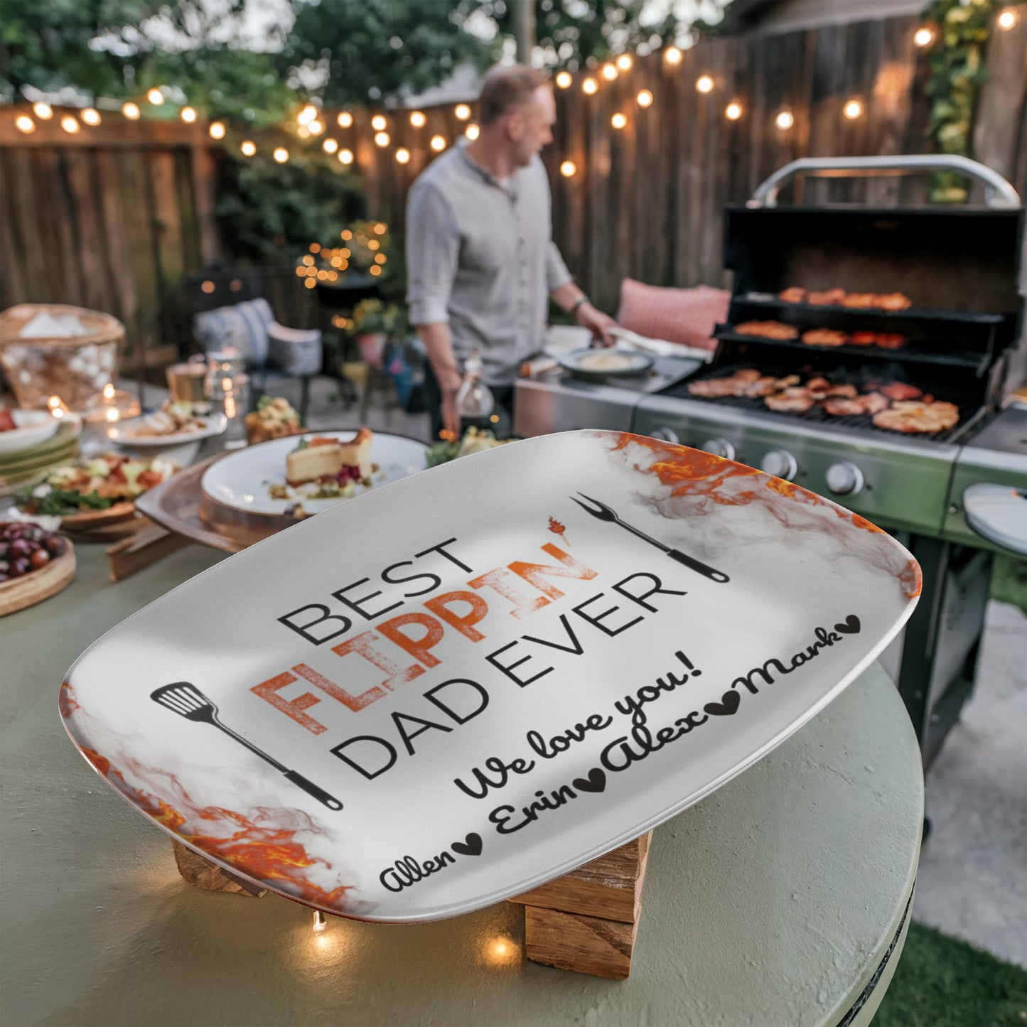 Best Flippin’ Dad Ever | Personalized Grill -Boss Platter