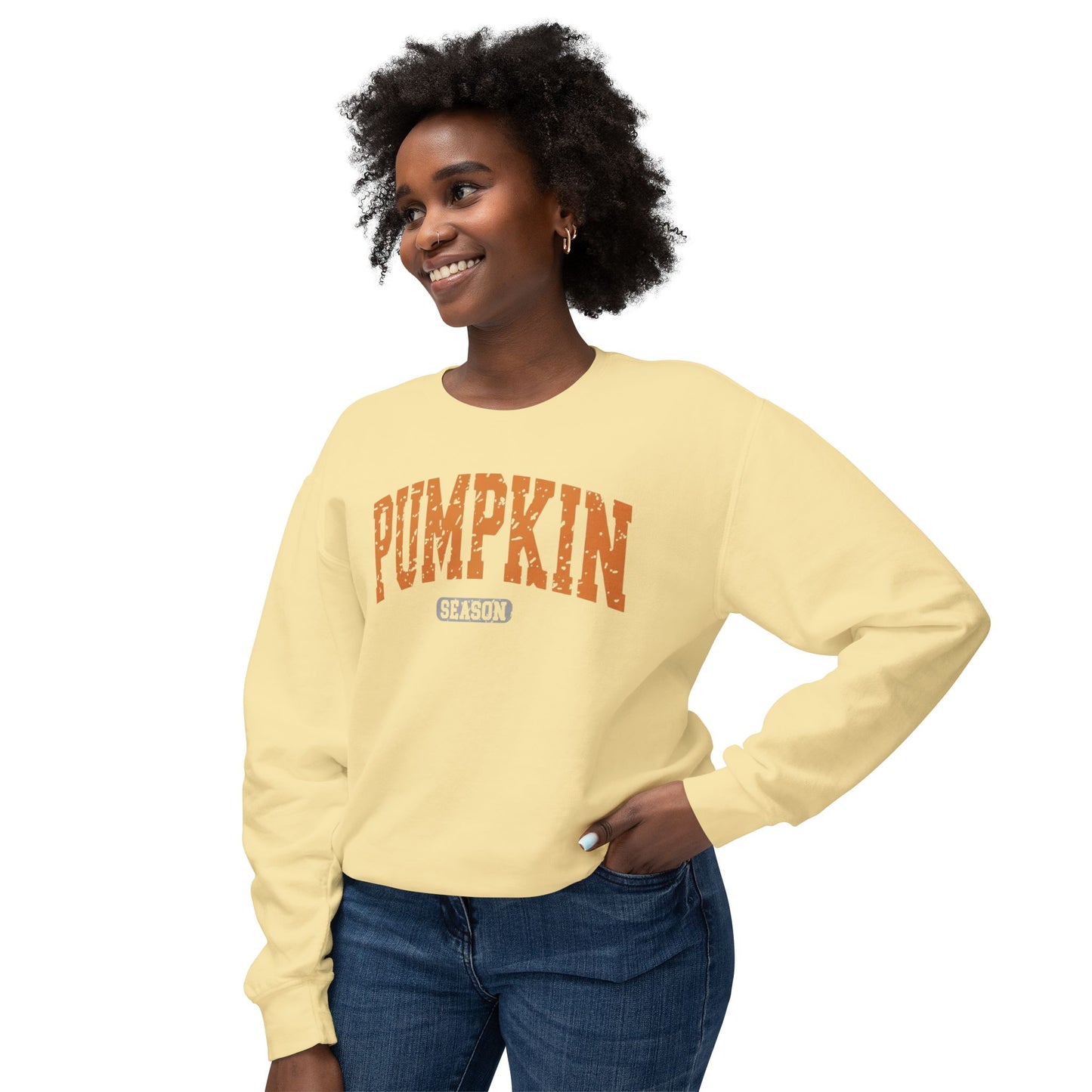 Pumpkin Season Sweatshirt Unisex Comfort Colors Crewneck | Cozy Fall Sweatshirt | Thanksgiving | Halloween | Sweater Weather Gift