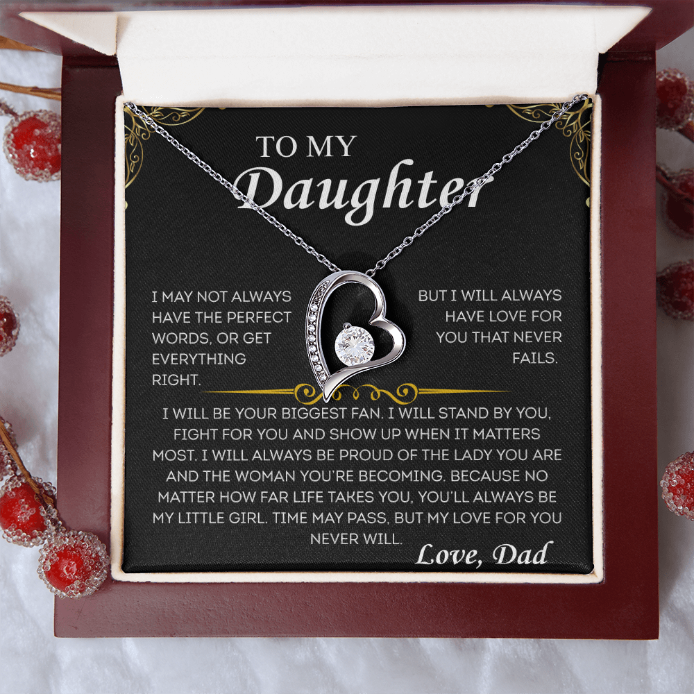 Always My Little Girl- Luxe Heart Necklace – From Dad, With Love