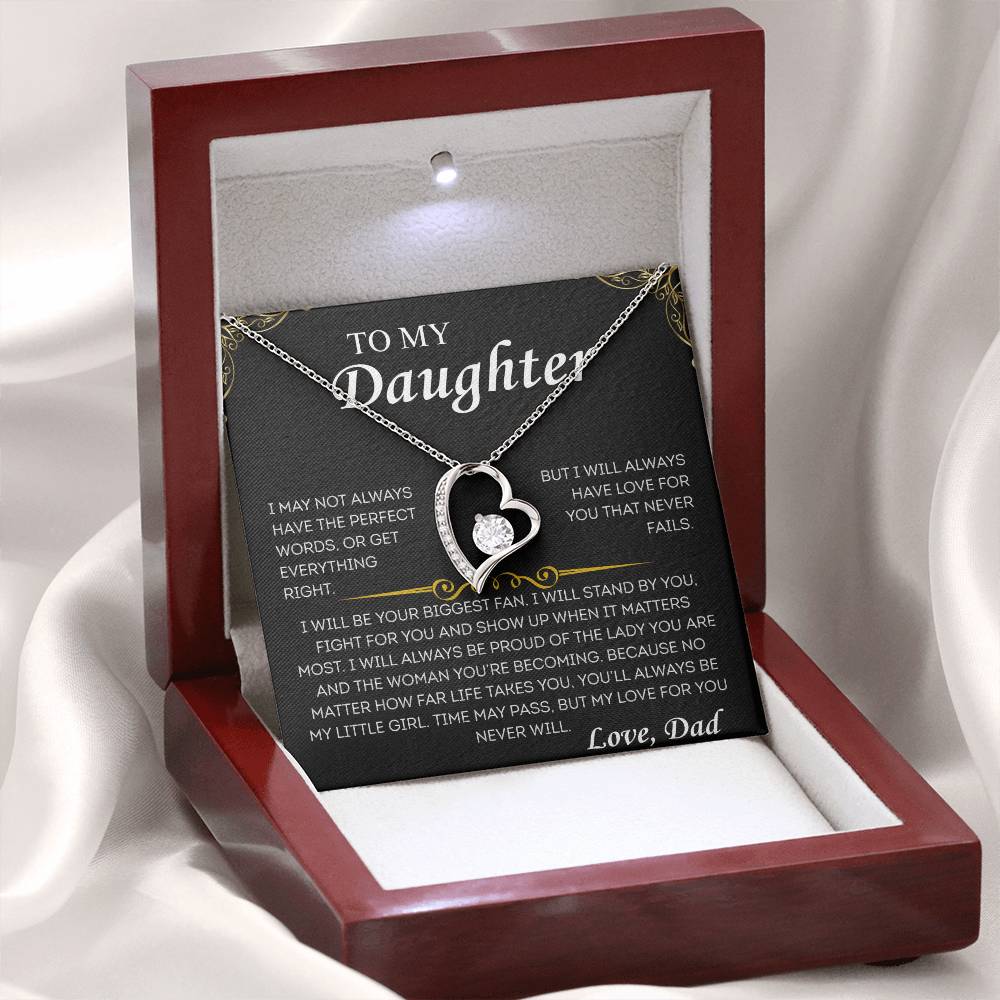 Always My Little Girl- Luxe Heart Necklace – From Dad, With Love