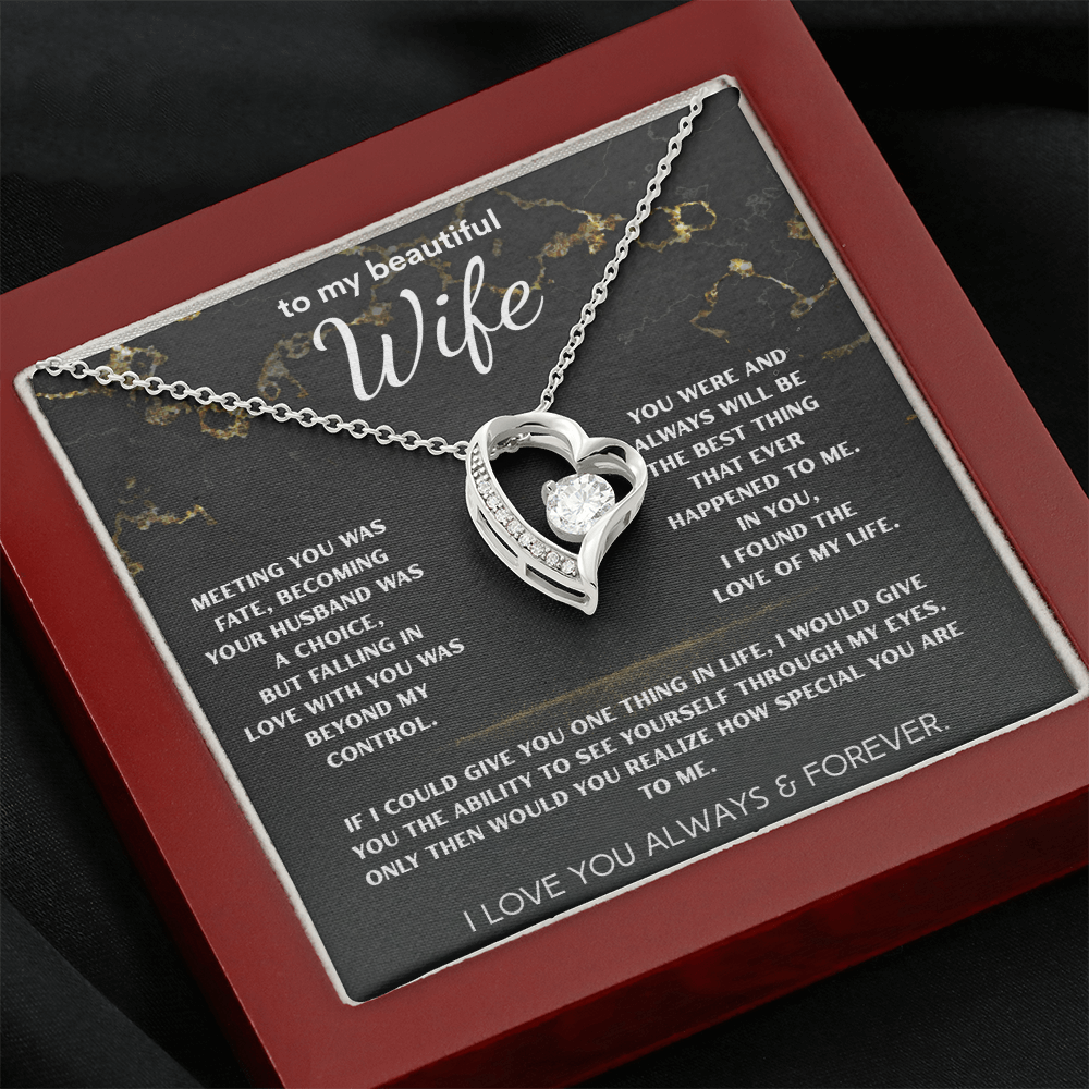 To My Beautiful Wife | Love, Unmatched Necklace