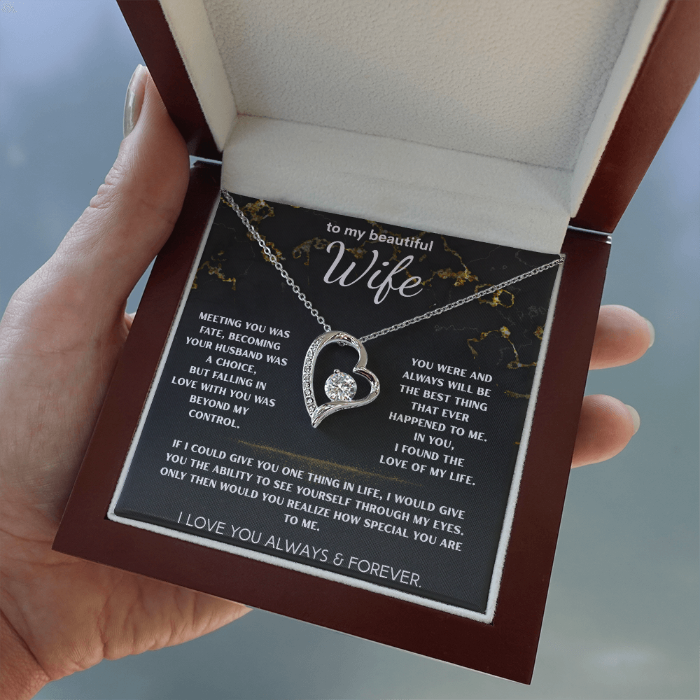 To My Beautiful Wife | Love, Unmatched Necklace