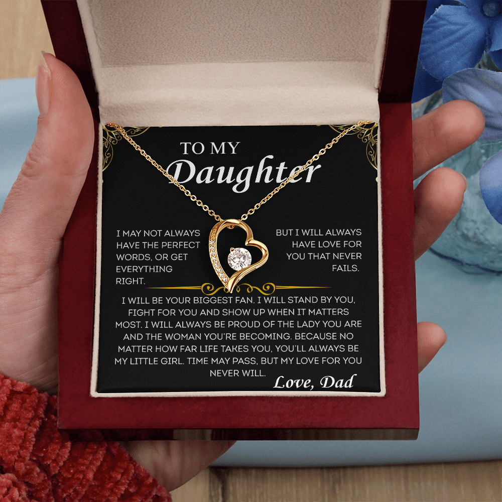 Always My Little Girl- Luxe Heart Necklace – From Dad, With Love