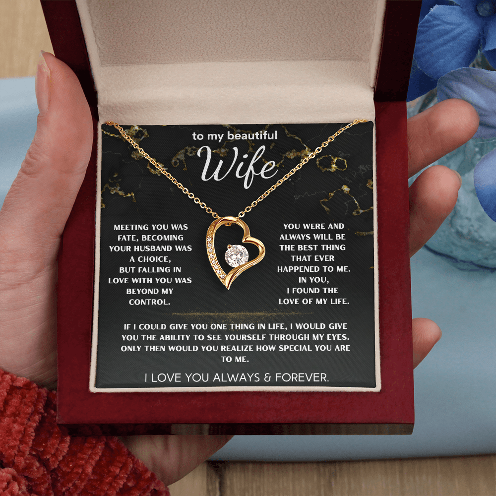 To My Beautiful Wife | Love, Unmatched Necklace