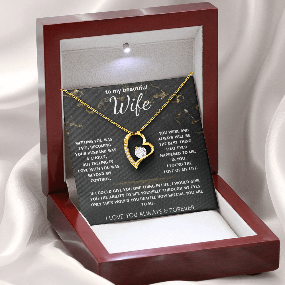 To My Beautiful Wife | Love, Unmatched Necklace
