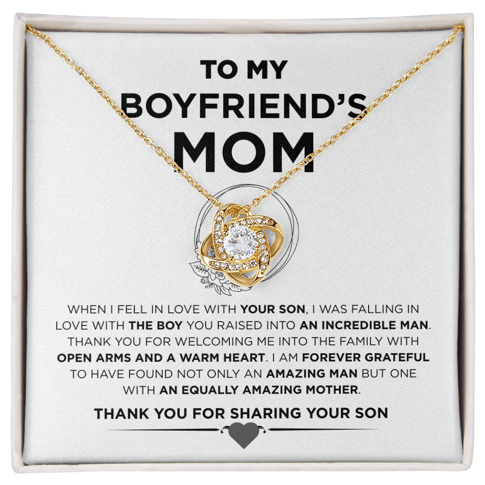 To My Boyfriend's Mother | Love Knot Necklace