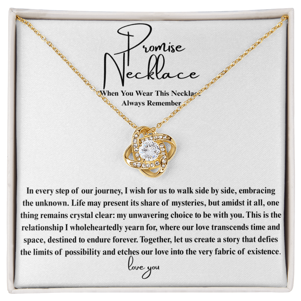 Ever After Glow Love Knot | Promise Necklace