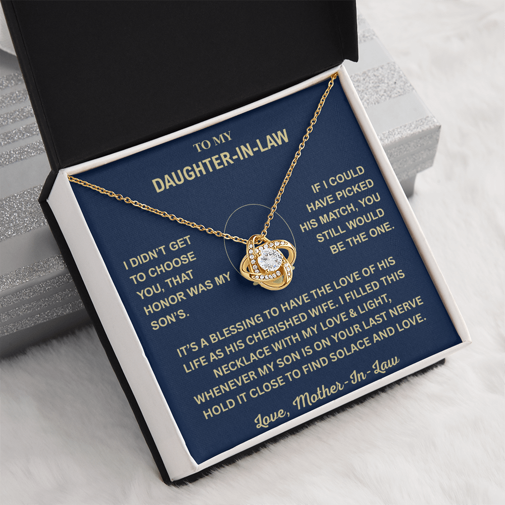 The Perfect Match Love Knot Necklace | Daughter-In-Law Edition