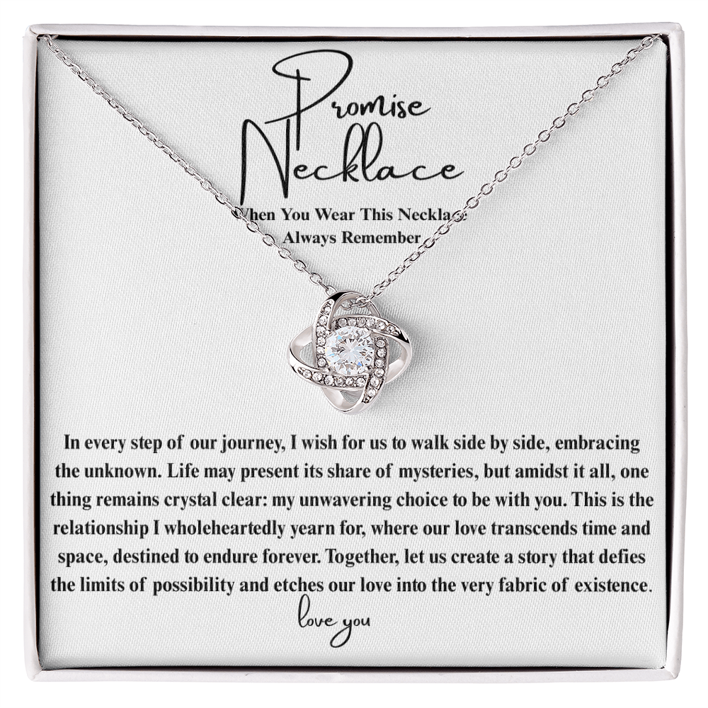 Ever After Glow Love Knot | Promise Necklace