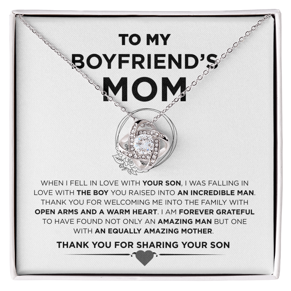 To My Boyfriend's Mother | Love Knot Necklace