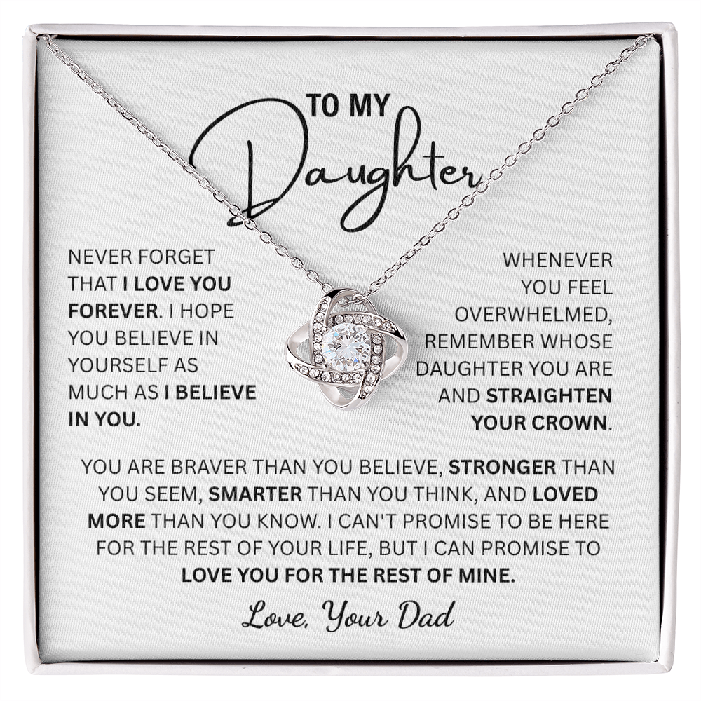 To My Daughter | From Dad Knot Necklace