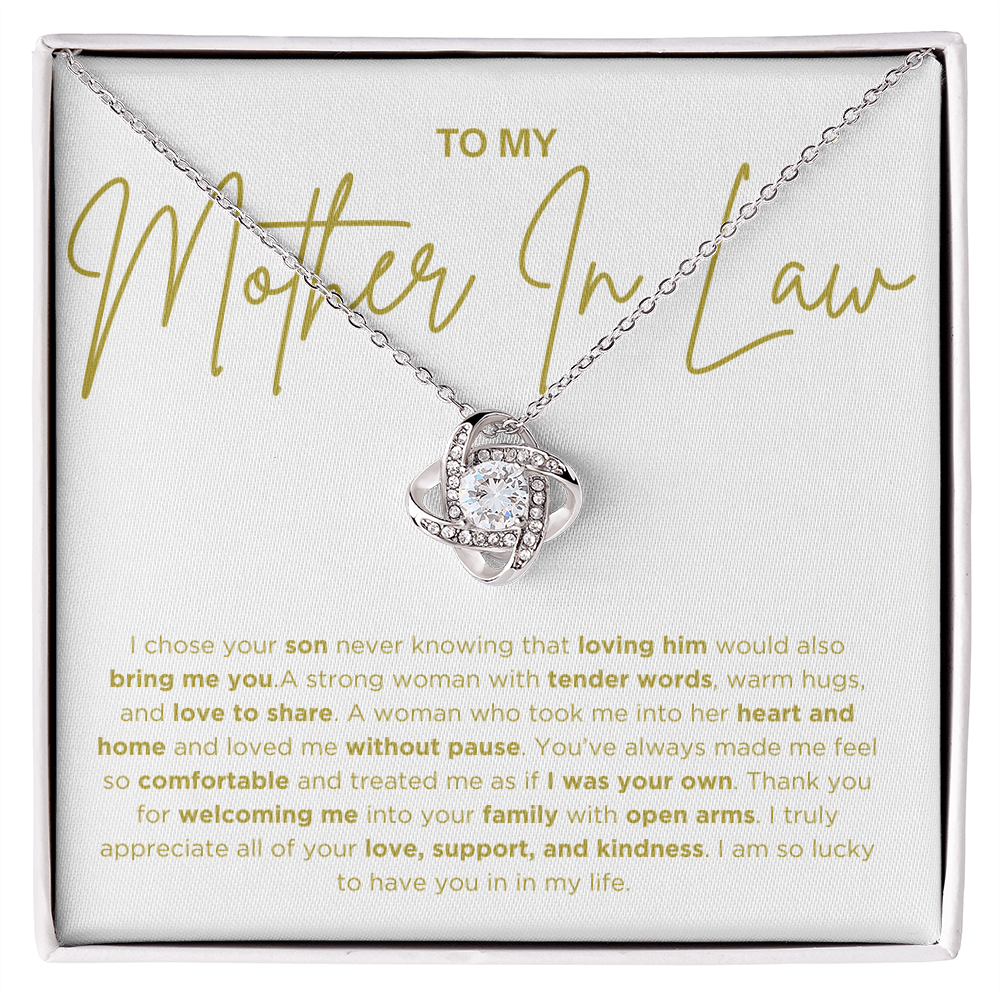 To My Mother in Law | Love Knot Necklace
