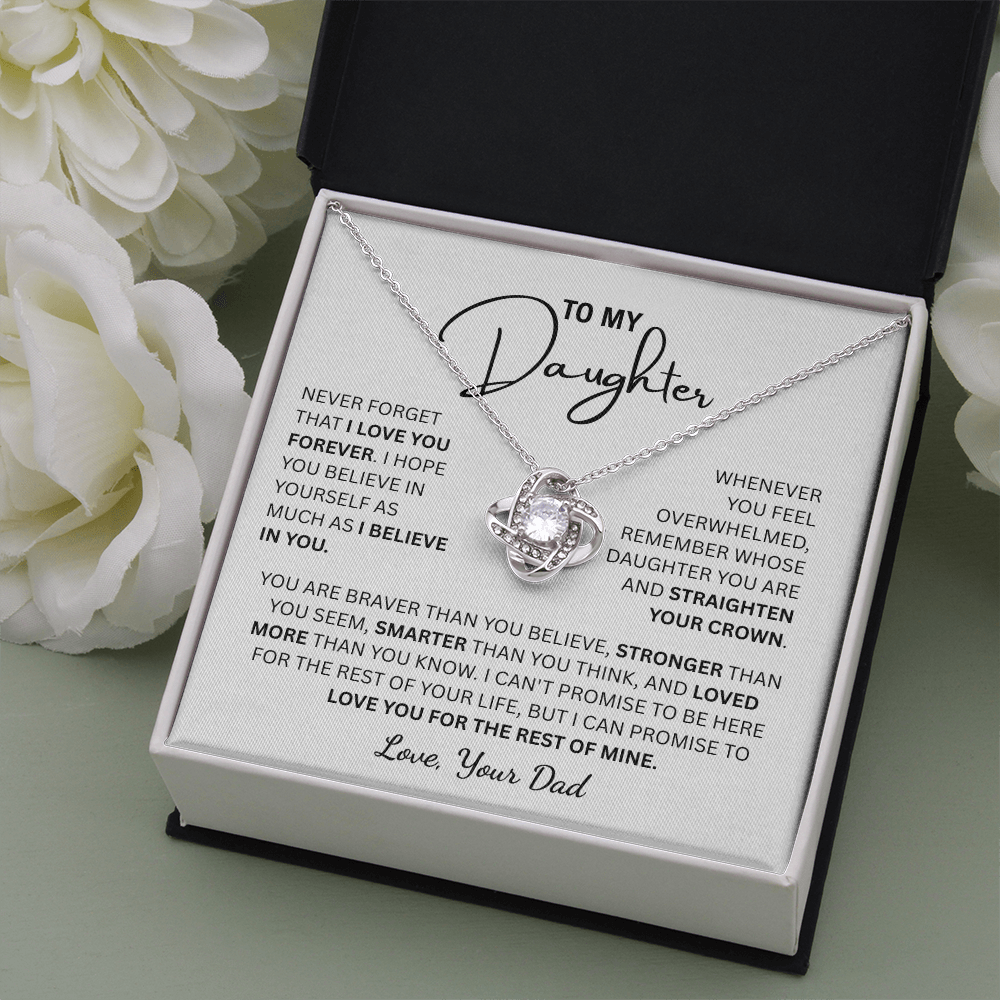 To My Daughter | From Dad Knot Necklace