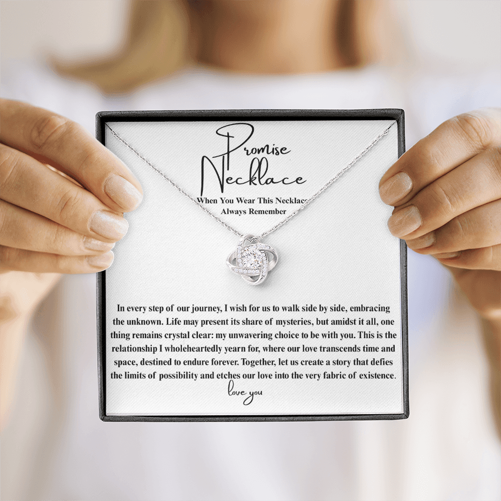 Ever After Glow Love Knot | Promise Necklace
