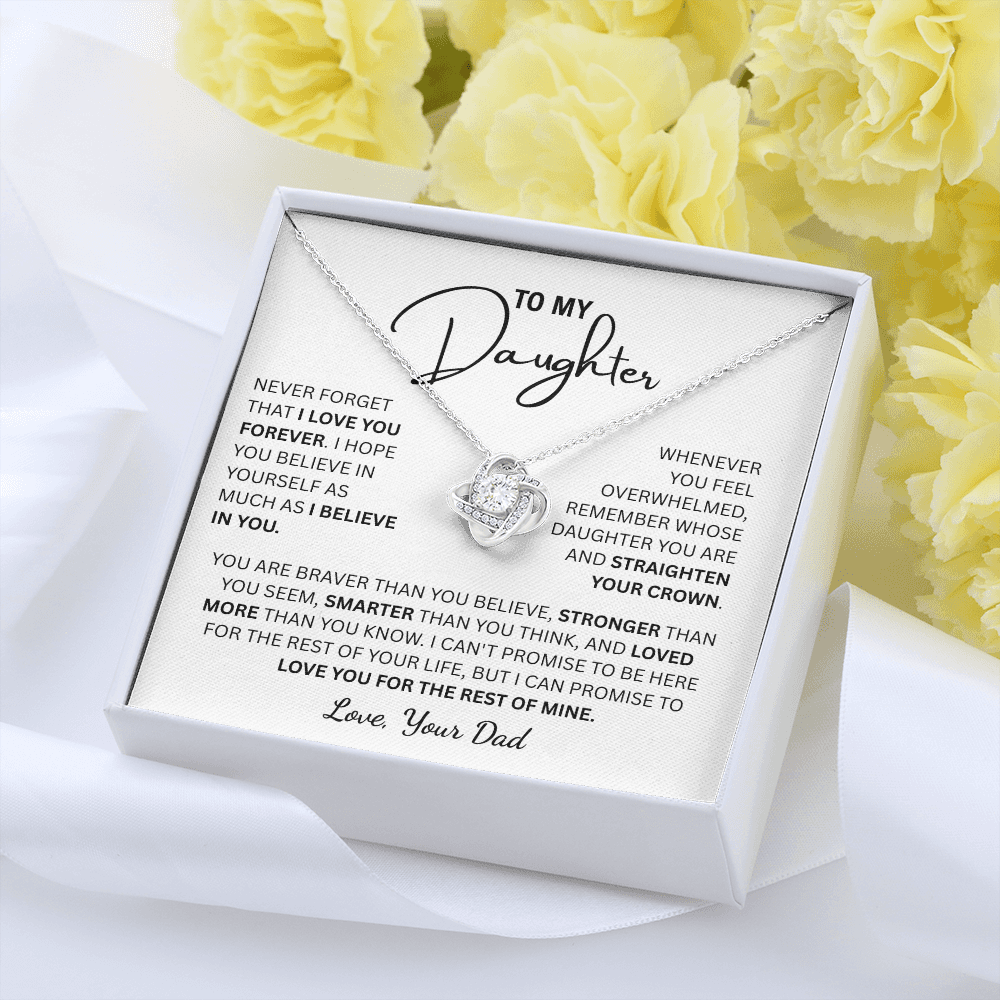 To My Daughter | From Dad Knot Necklace