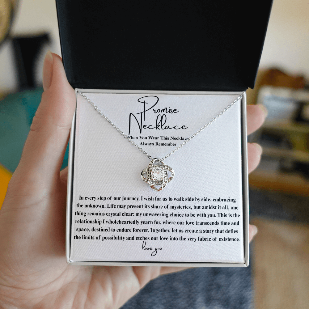 Ever After Glow Love Knot | Promise Necklace