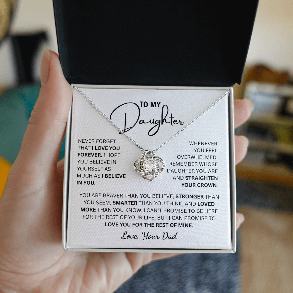 To My Daughter | From Dad Knot Necklace