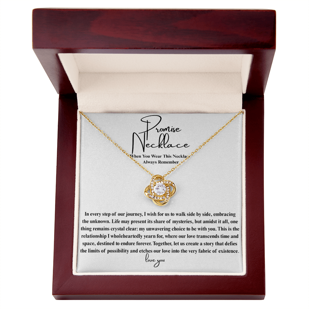 Ever After Glow Love Knot | Promise Necklace