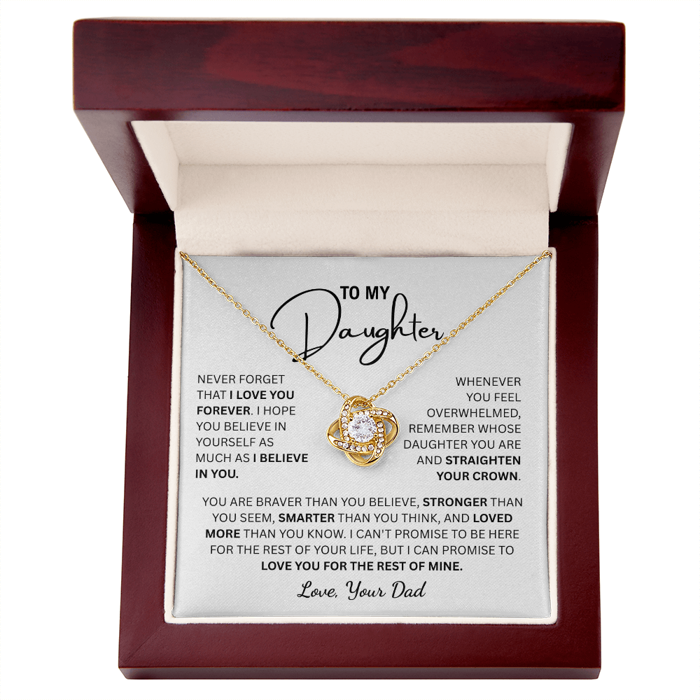 To My Daughter | From Dad Knot Necklace