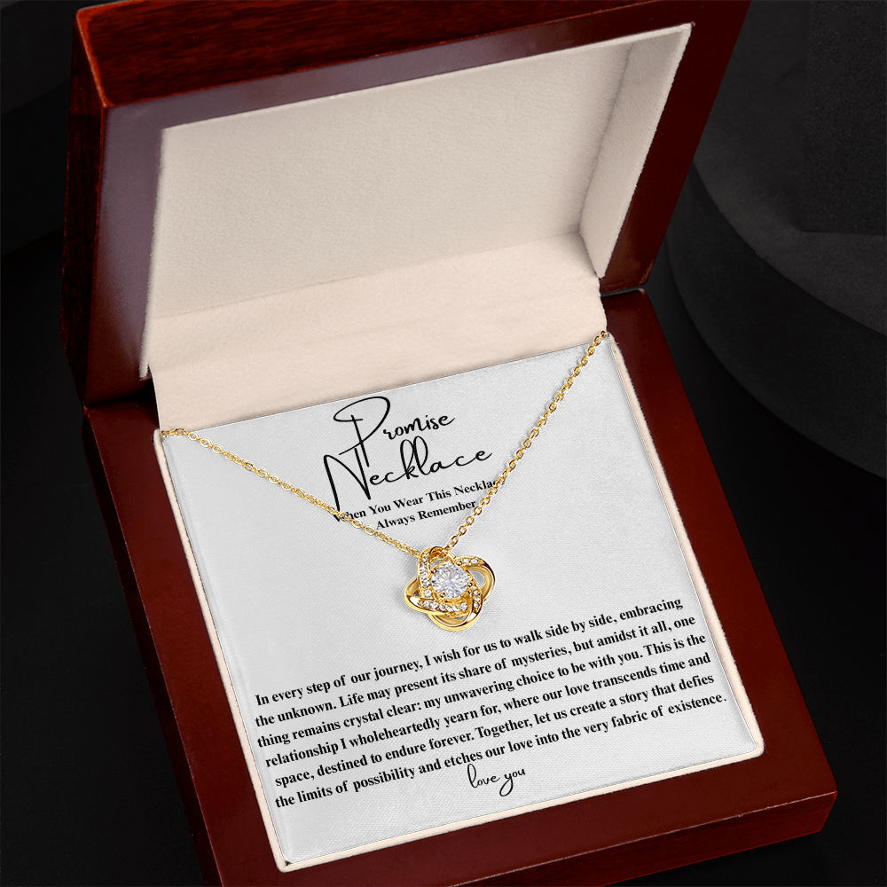 Ever After Glow Love Knot | Promise Necklace