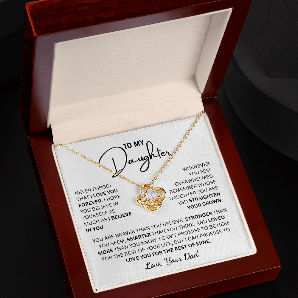 To My Daughter | From Dad Knot Necklace