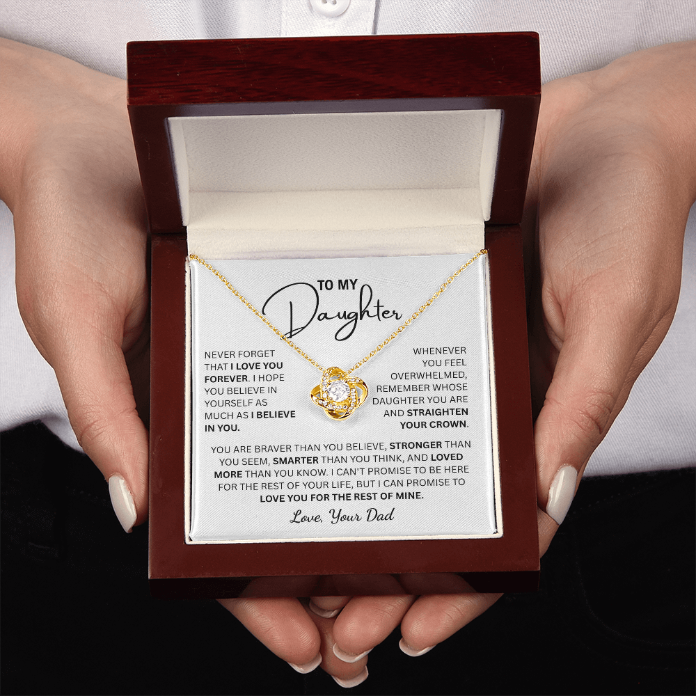 To My Daughter | From Dad Knot Necklace
