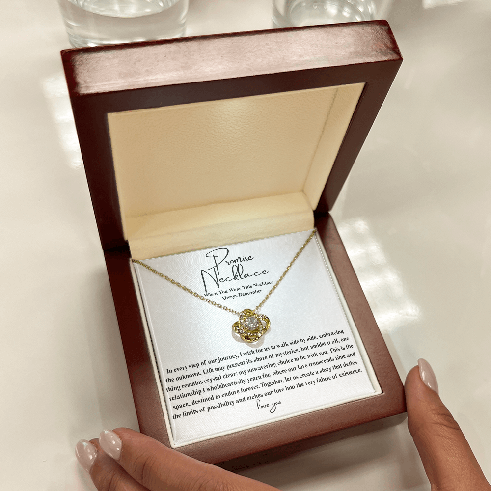 Ever After Glow Love Knot | Promise Necklace
