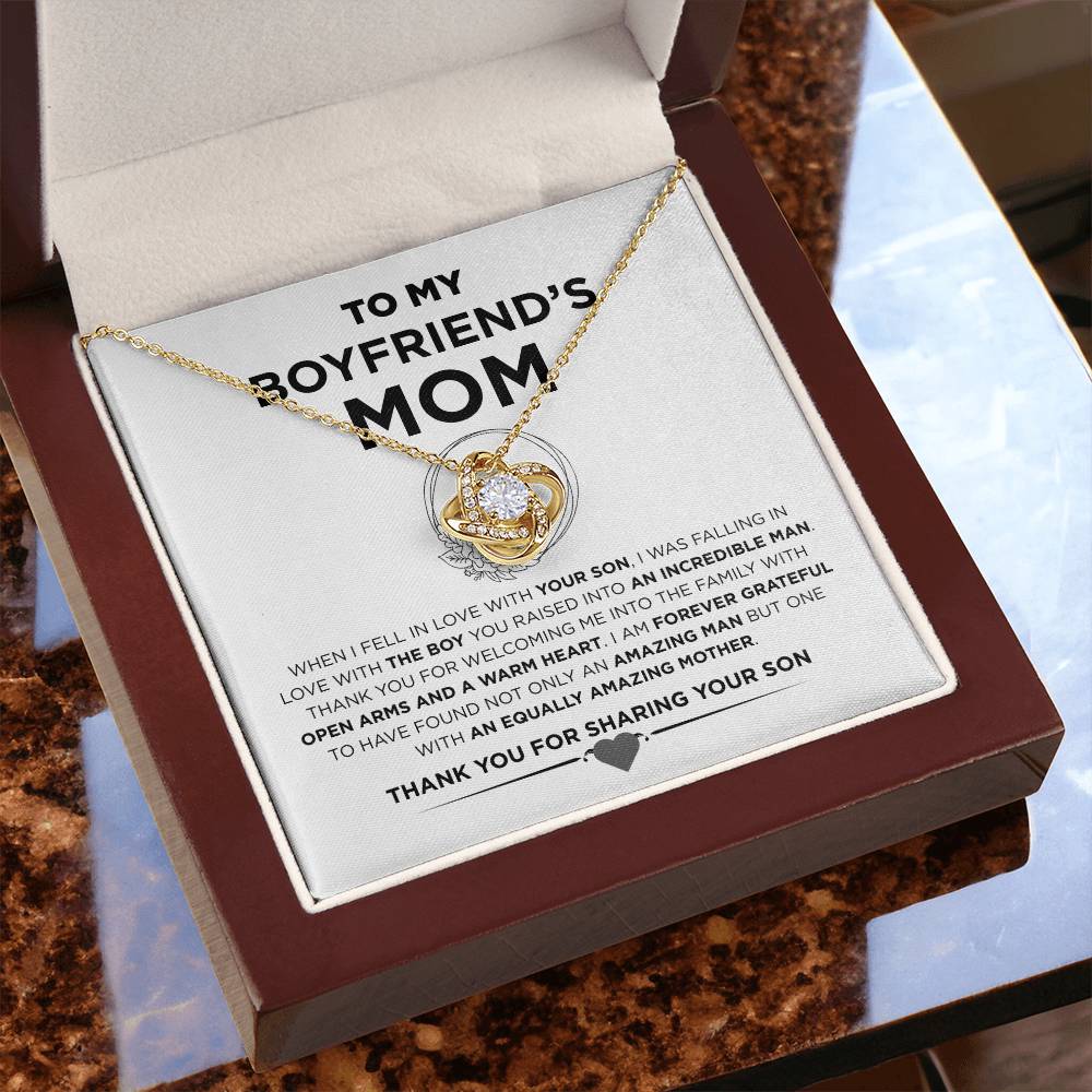 To My Boyfriend's Mother | Love Knot Necklace