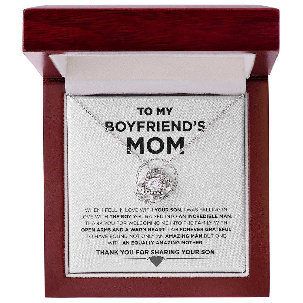 To My Boyfriend's Mother | Love Knot Necklace