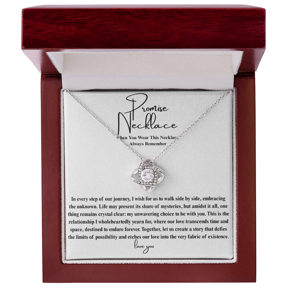 Ever After Glow Love Knot | Promise Necklace