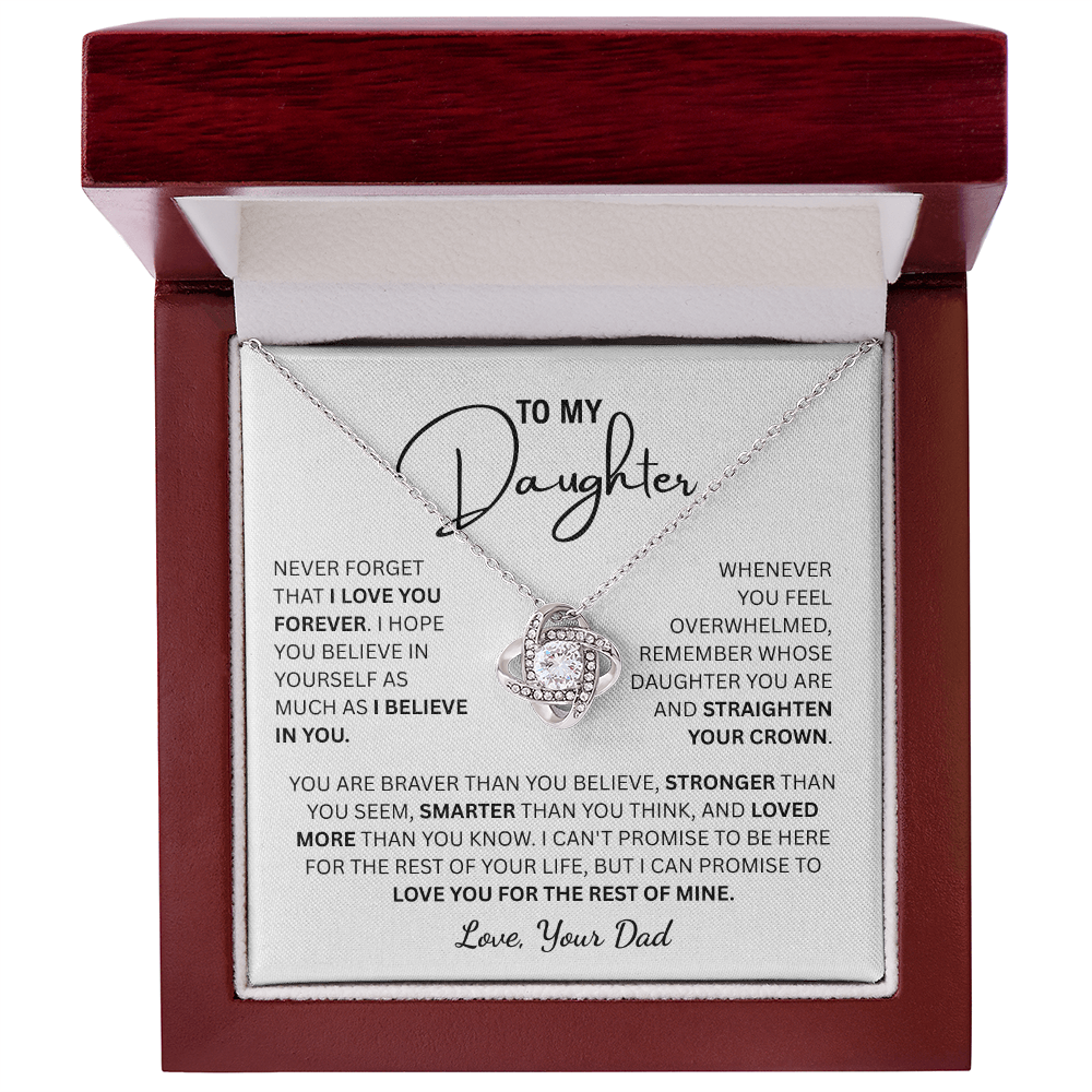 To My Daughter | From Dad Knot Necklace