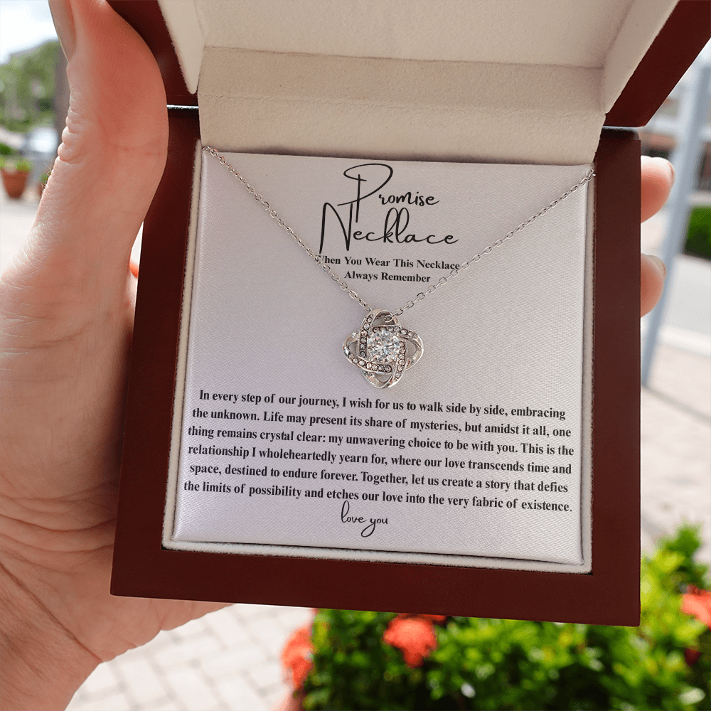 Ever After Glow Love Knot | Promise Necklace
