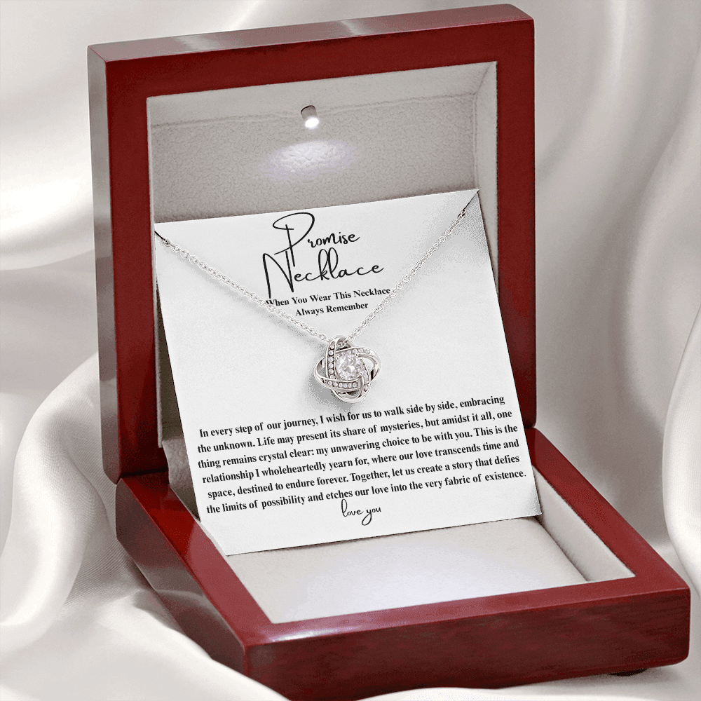 Ever After Glow Love Knot | Promise Necklace