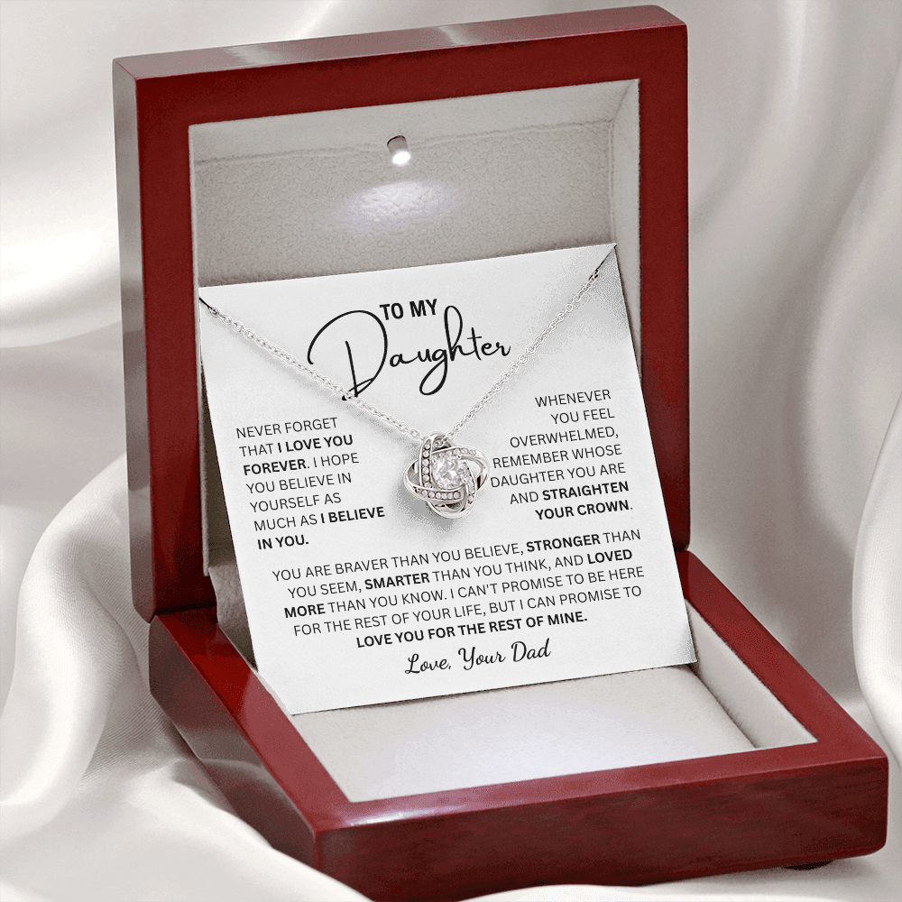 To My Daughter | From Dad Knot Necklace