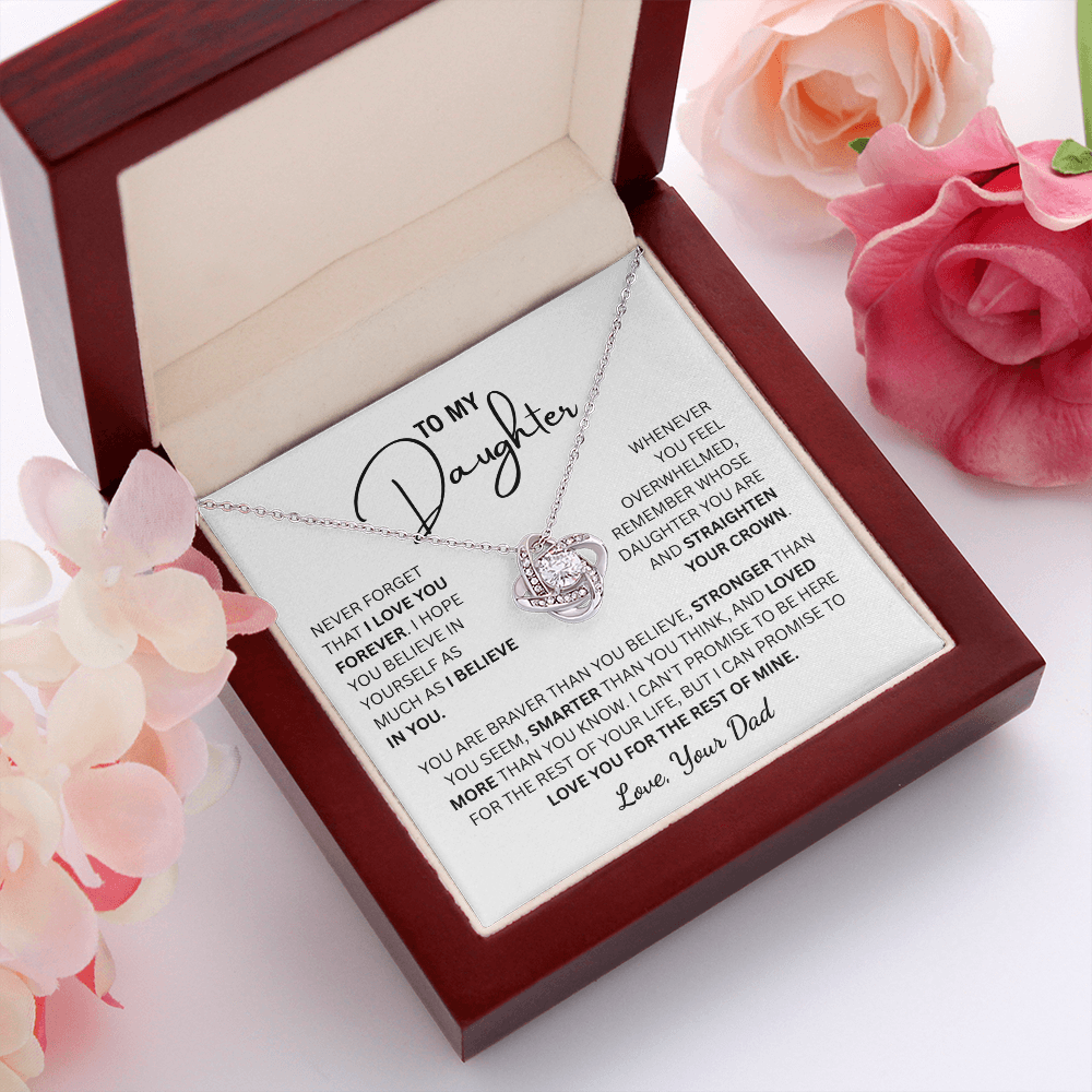To My Daughter | From Dad Knot Necklace