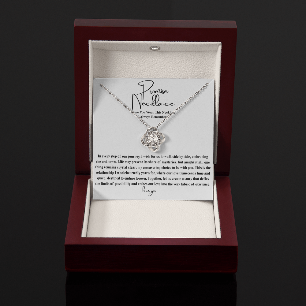 Ever After Glow Love Knot | Promise Necklace