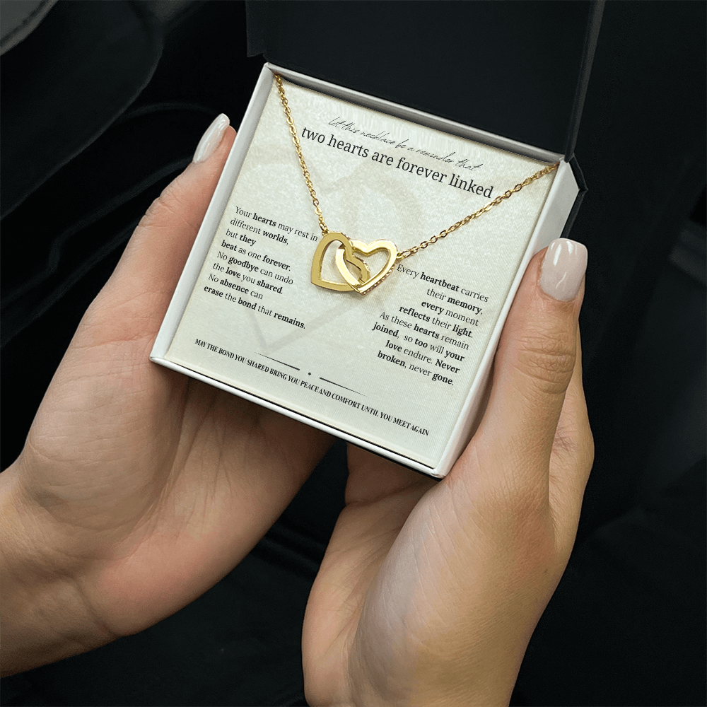 Sympathy Necklace | Memorial Jewelry for Widow & Women Grieving Loss of Loved Ones | Bereavement Gift |14K White or 18K Yellow Gold Finish