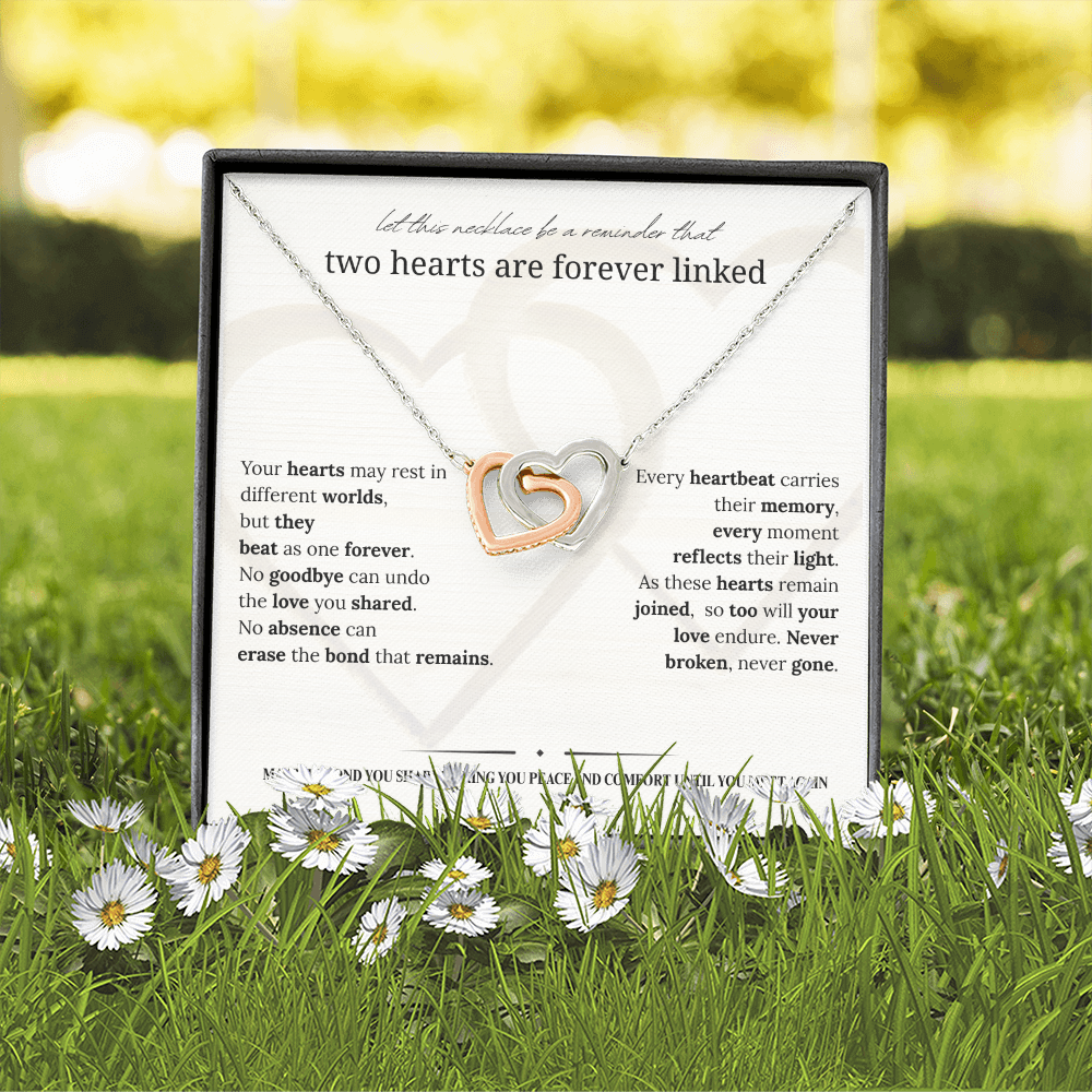Sympathy Necklace | Memorial Jewelry for Widow & Women Grieving Loss of Loved Ones | Bereavement Gift |14K White or 18K Yellow Gold Finish