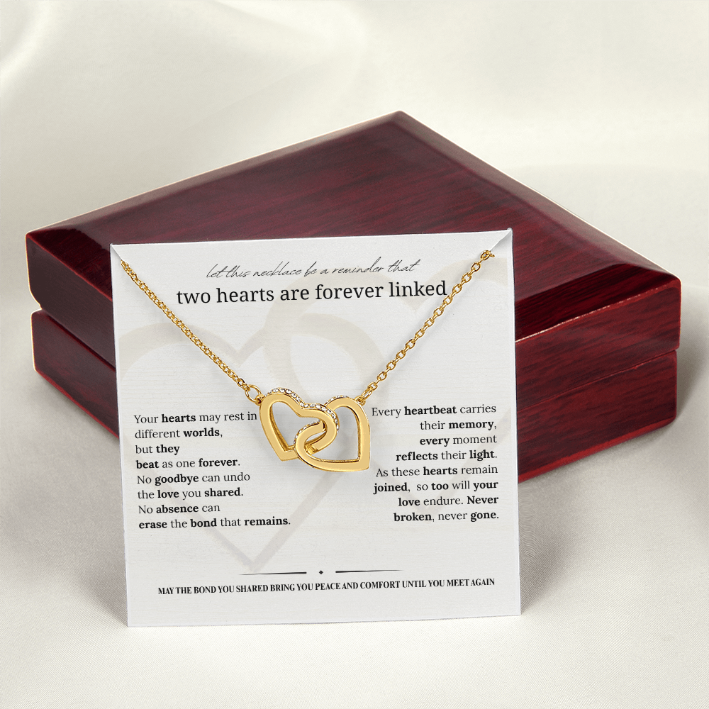 Sympathy Necklace | Memorial Jewelry for Widow & Women Grieving Loss of Loved Ones | Bereavement Gift |14K White or 18K Yellow Gold Finish