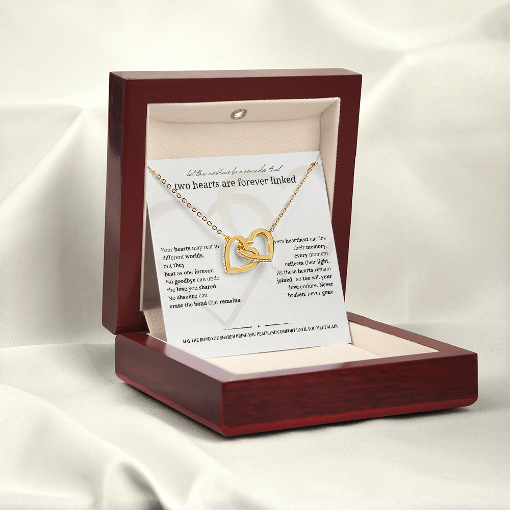 Sympathy Necklace | Memorial Jewelry for Widow & Women Grieving Loss of Loved Ones | Bereavement Gift |14K White or 18K Yellow Gold Finish