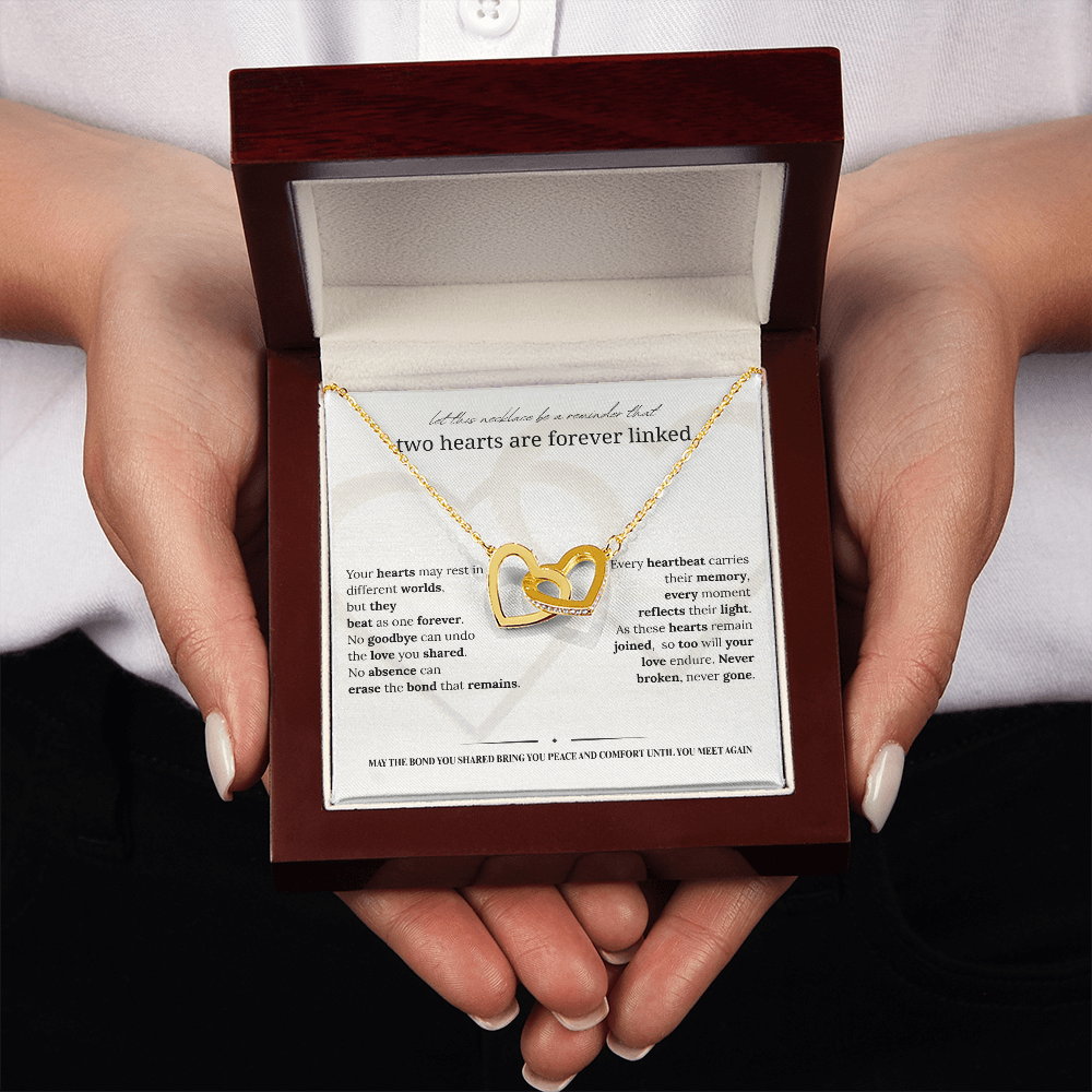 Sympathy Necklace | Memorial Jewelry for Widow & Women Grieving Loss of Loved Ones | Bereavement Gift |14K White or 18K Yellow Gold Finish